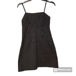 Kendall and Kylie black striped dress.